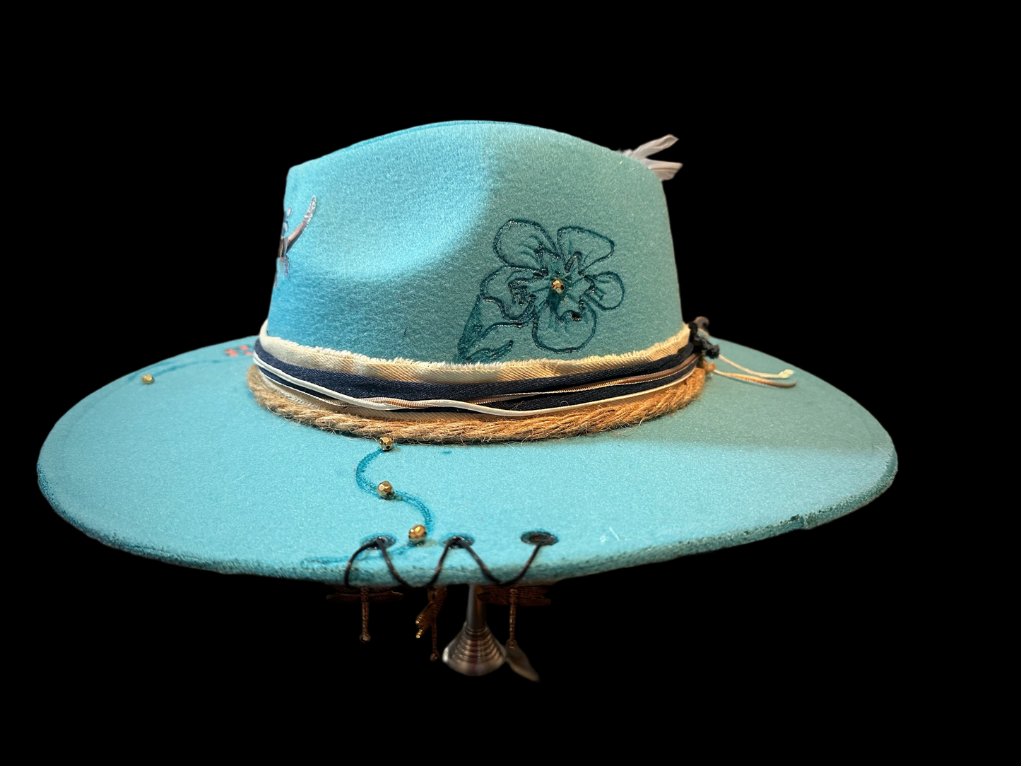 Turquoise and pink lid!!